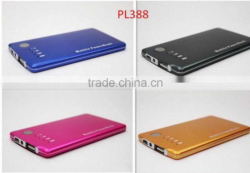 Free Sample for order ultra thin power bank 2000mAh credit card size 2014 new products