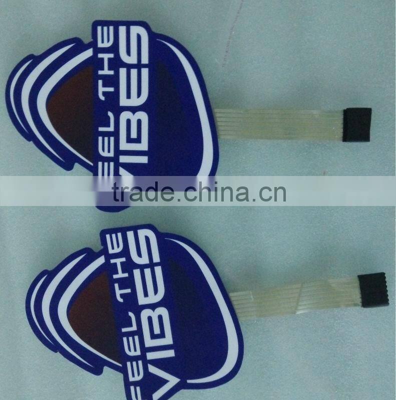 Customized design 13*11cm wireless el panel for t shirt with 2pcs AAA battery inverter