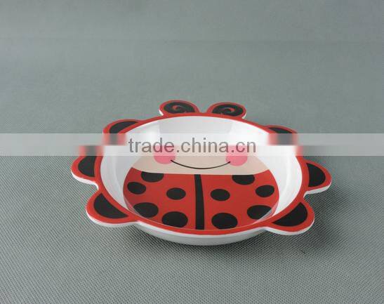 Bee shape melamine children dinner set