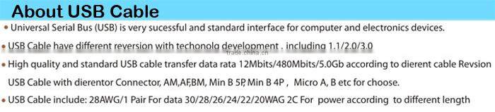 Led High Speed And Quality USB 2.0 Cable AM/AF