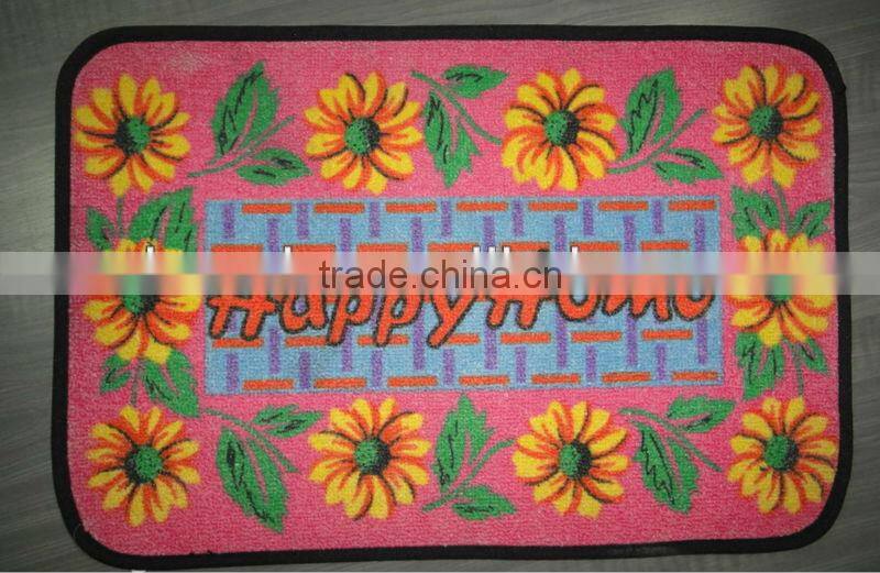 custom design printed door mat