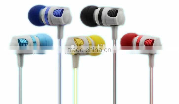 cute earphones colorful earbuds with microphone handsfree headset