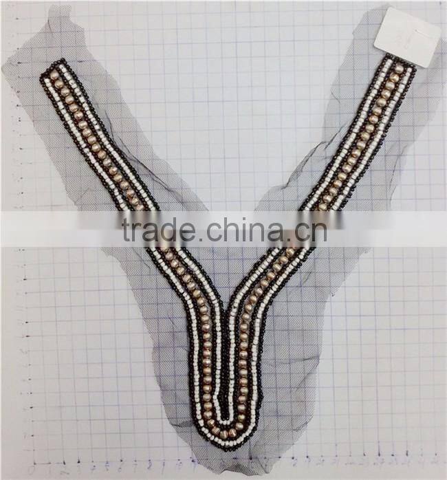 Fashion New Arrival Beaded Collar Neckline
