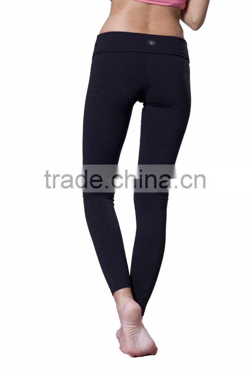 Manufacture Factory Custom Design Nylon Spandex Women Sportswear Workout Fitness Long Leggings