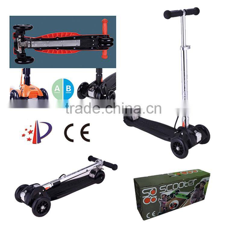 2014 new patent product high quality foldable kids kick scooter portable scooter