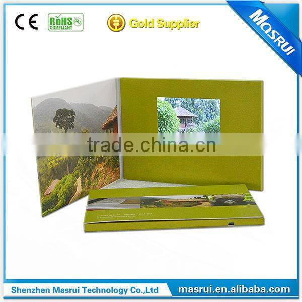 2015 NEW arrival video brochure / video book / video card