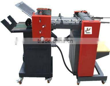 Paper/Brochure Folding Machine in Red and WhiteJN380