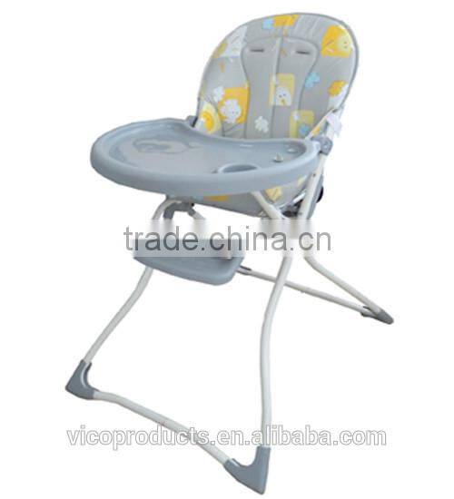 Wholesale soft baby high chair with adjustable backrest