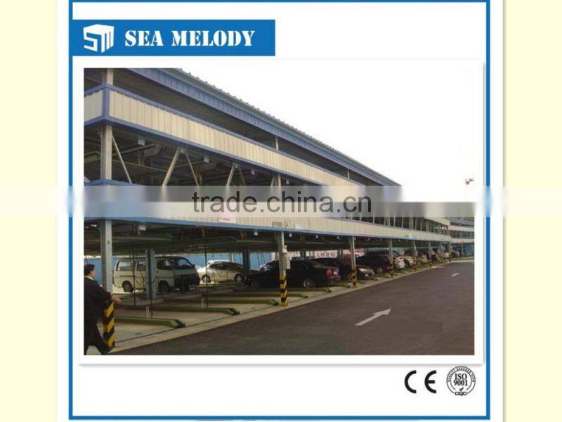 Space saving lifting and sliding car parking system