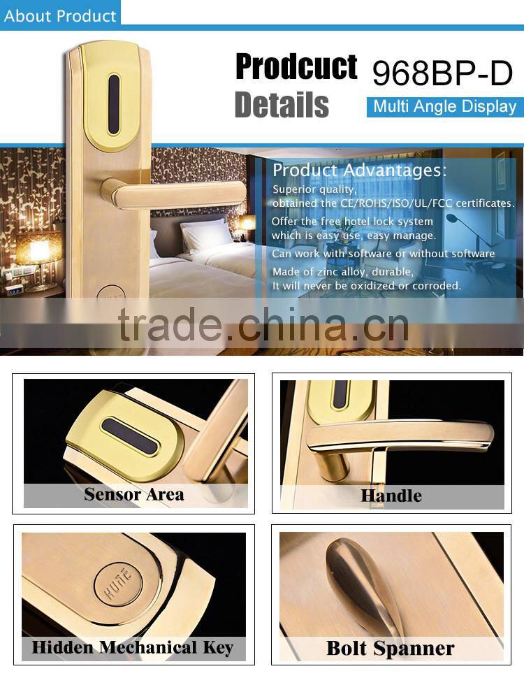 best price digital hotel card lock with keyless entry system