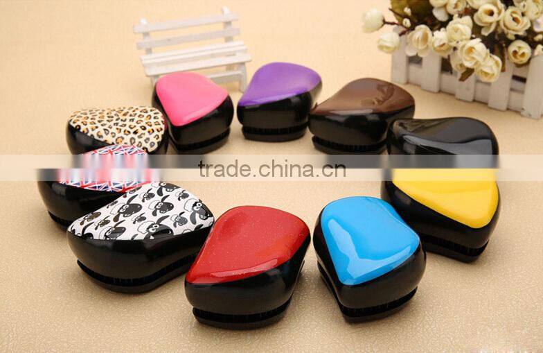 Newest Korea Style Wholesale Head Massage Rainbow ABS Hairdressing Comb