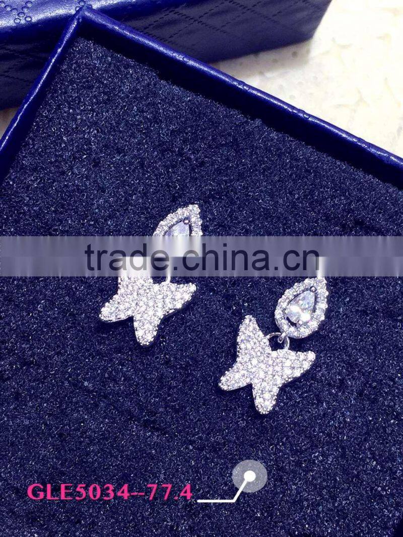 New style earring Cubic zirconia jewelry wedding earring