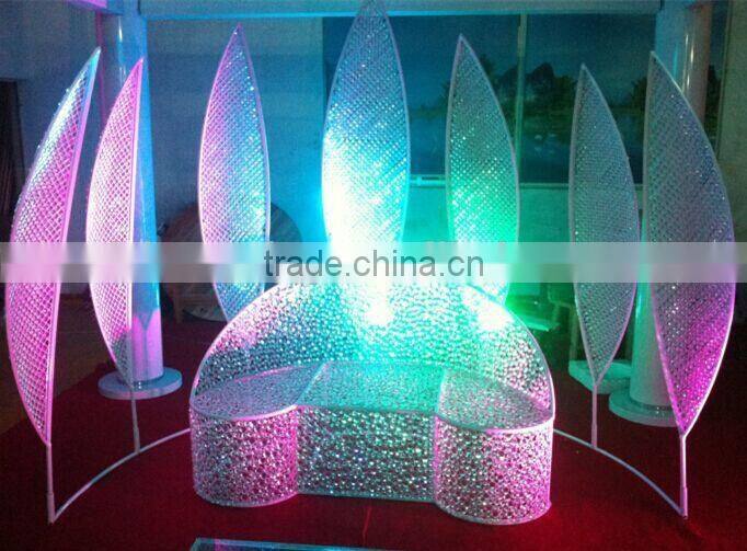 elegant new design wedding bride and groom chair with tall roman pillar for wedding decoration