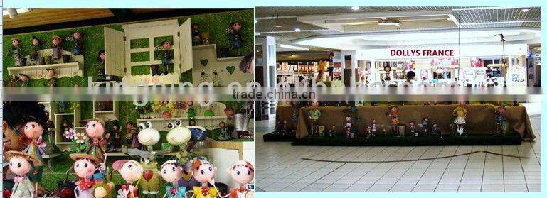 Handmade Garden Metal Doll Metal Fairy with flower pot