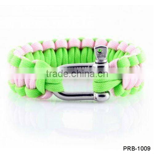 Handmade 550 Survival cord Bracelet Stainless steel Buckle PRB-1009