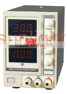 One Channel DC Power Supply Meter, DC Voltage and Current Supply, 0-30V/0-5A, UTP3315TFL
