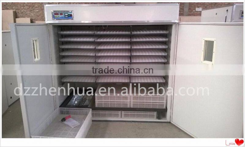 High quality egg incubator 1584 pcs chicken hatchery machine low power automatic egg incubator