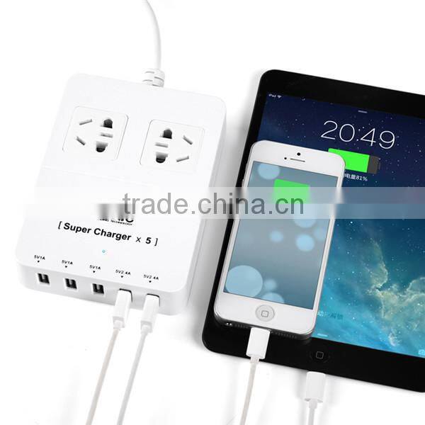 2 gang surge protector US/uk/eu plug socket power strip multiple power socket usb extension socket power bar for Thailand India