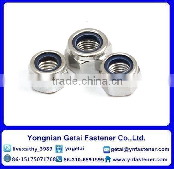 DIN6926 M3-M10 carbon steel flange nylon nut