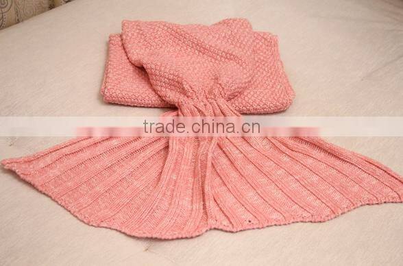 Mermaid Tail Crocheted Blanket