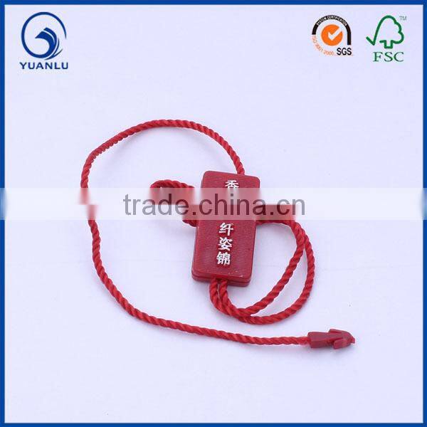 2014 Custom Seal tag, Black plastic tag and black nylon rope