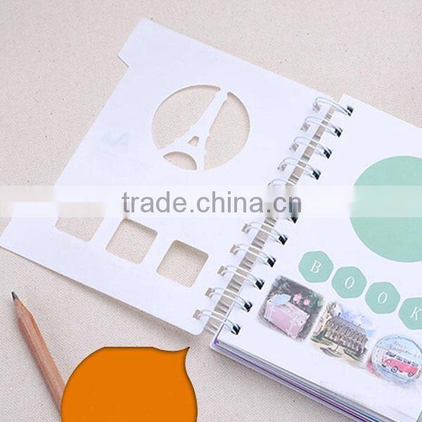 Sprial Binding Paper Notebook With Die Cut/Pvc Hollow Cover Notebook