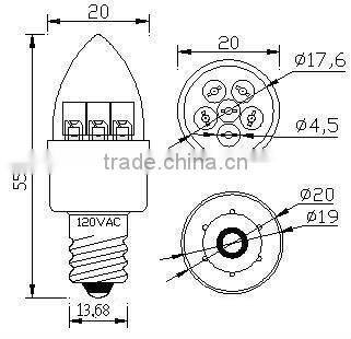 E14 C7-6C LED Lamp