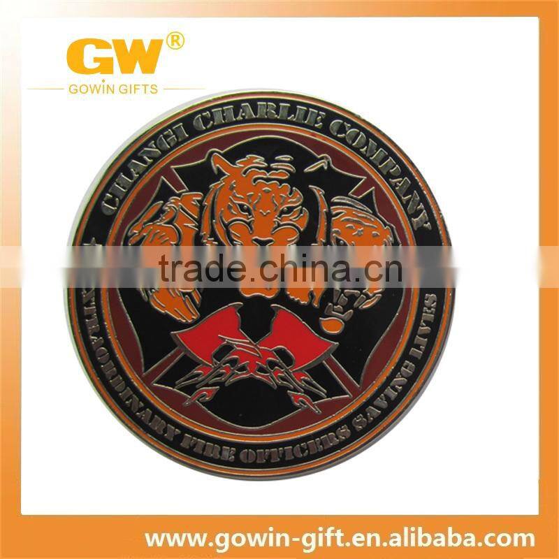 Zinc alloy casting engraved customized blank silver coin
