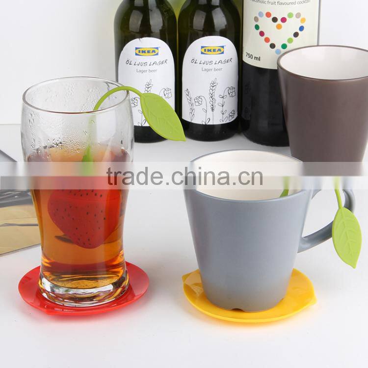 Food Grade Safe Stawberry Shaped Silicone Tea Infuser Tea Bag