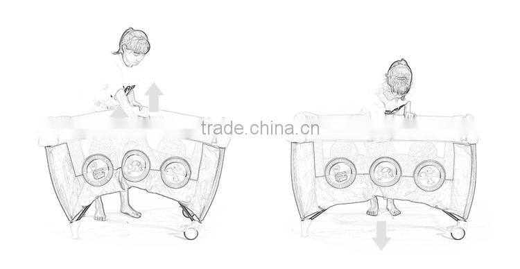 SGS certicification travel baby playpen/cot, baby play yard with door