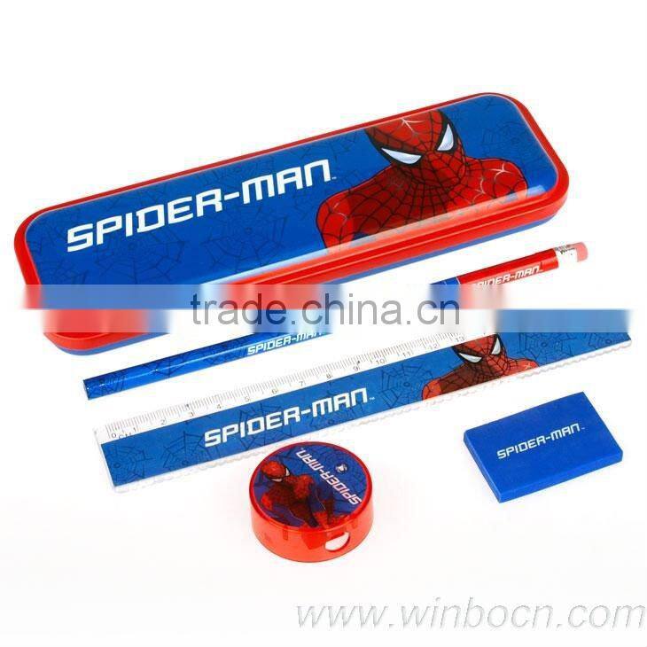 Stationery set including pencil case,pencil ,ruler,pencil sharpener