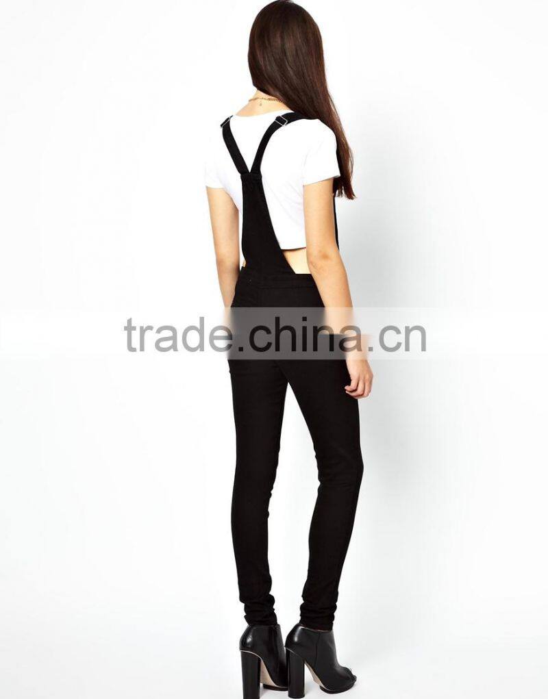 High quality women Denim Dungarees jeans pants (LOTX121)