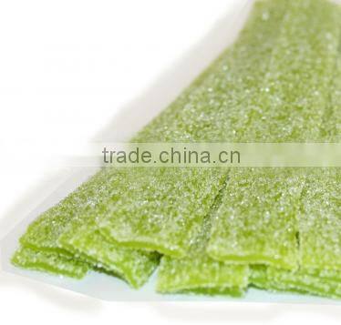 Mixed type gelatin soft halal jelly candy with green apple flavours