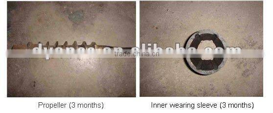 briquette press for making charcoal with durable wearing parts