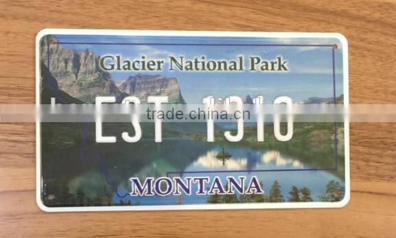 small souvenir aluminum plate, customized metal plate, embossed metal sign