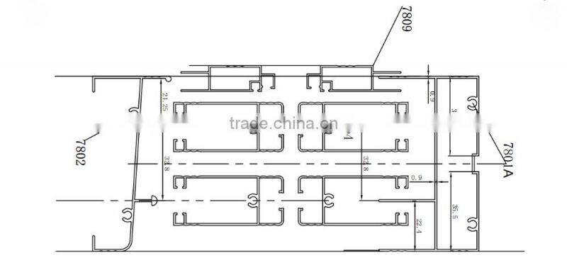 nepal aluminum alloy extrusion window and door frame profile aluminium product