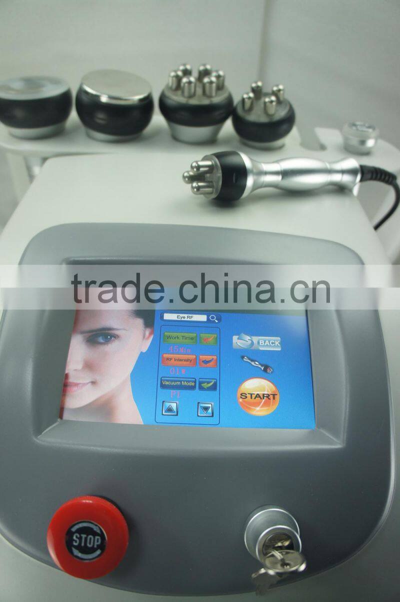 The United States sell like hot cakes!!!!guangzhou manufacturer portable 6 in 1 ultrasonic rf slimming cavitation beauty machine
