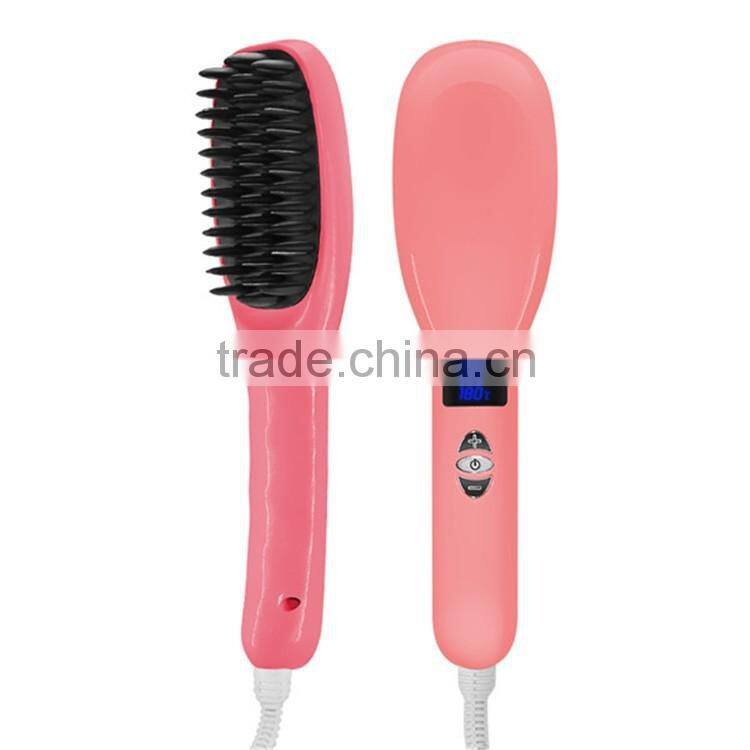 easy operate to straight with beautiful star hair straightener comb