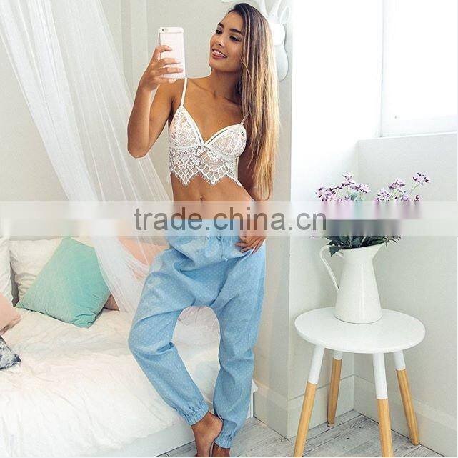 Bonvatt Lace Bra Top Wireless Cups Brassiere Fashion Eyelash Bralette Cute Crop Top bra Underwear Intimate Tops