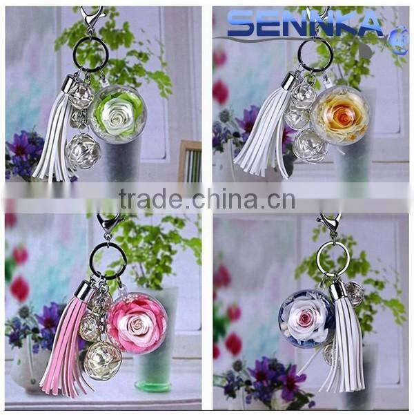 Real touch preserved fresh roses in ring glass box with all colours