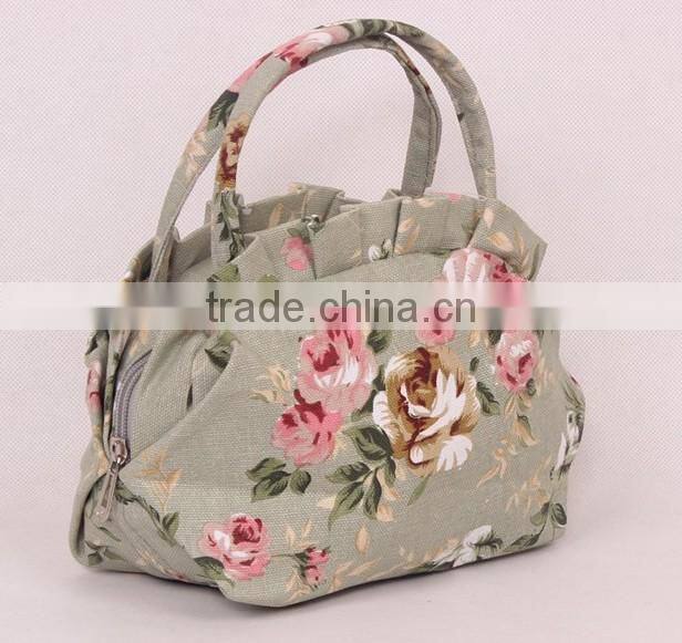 Wholesale Printed Handbag With Flower On Front of Handbag India For Women