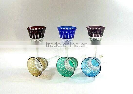 high quality color wine glass