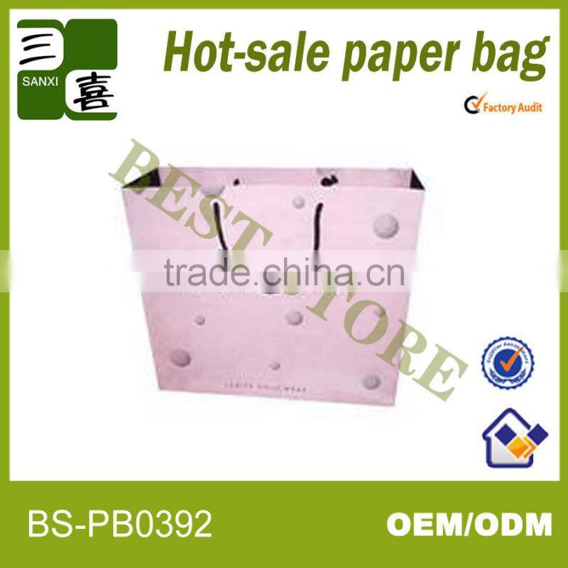 Flower printed paper shopping bag for watsons products
