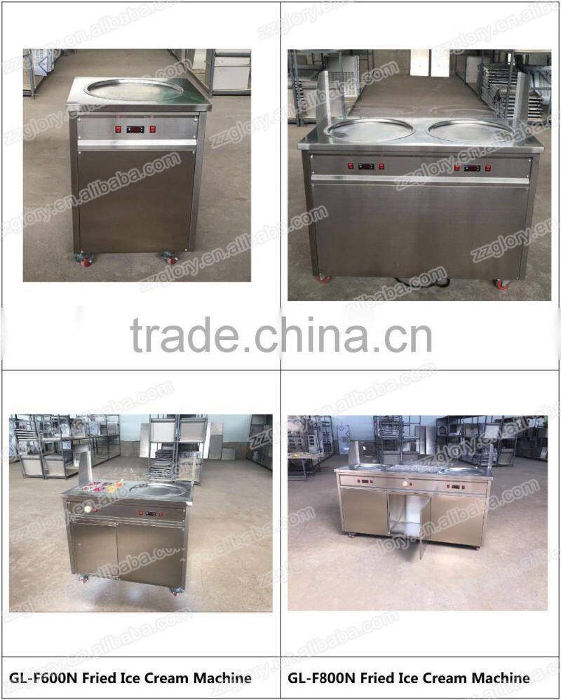 50cm Stainless Steel Flat Pan Thailand Fried Ice Cream Machine