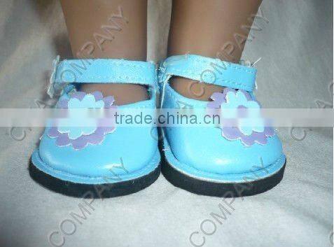 18 american doll shoes,doll ballet shoes,pink pu sandal,doll accessories