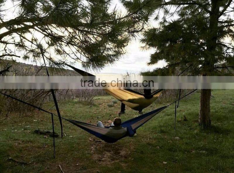 2017 Hot selling 2 Person portable Outdoor Camping Hammock with carry bag