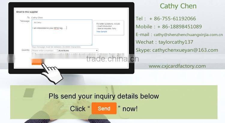 QR code printed 13.56MHZ MIFARE Classic 1K /4K Keyfob RFID Tags Stickers