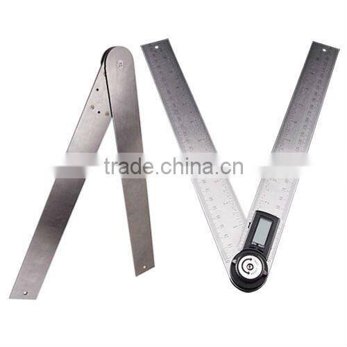 360 degree 600mm + Stable Locking Function/ Portable Stainless Steel 2-in-1 Digital Angle Finder Meter Protractor Ruler