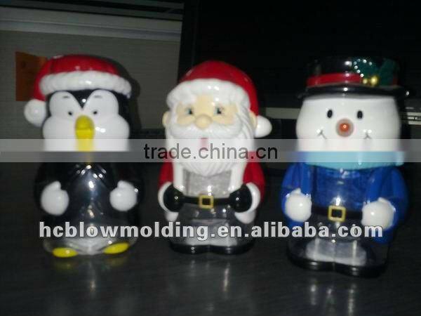 OEM Blow Molding plastic Christmas 3 d plastic doll Christmas toy plastic model