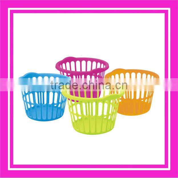 27L round mouth plastic laundry bakset
